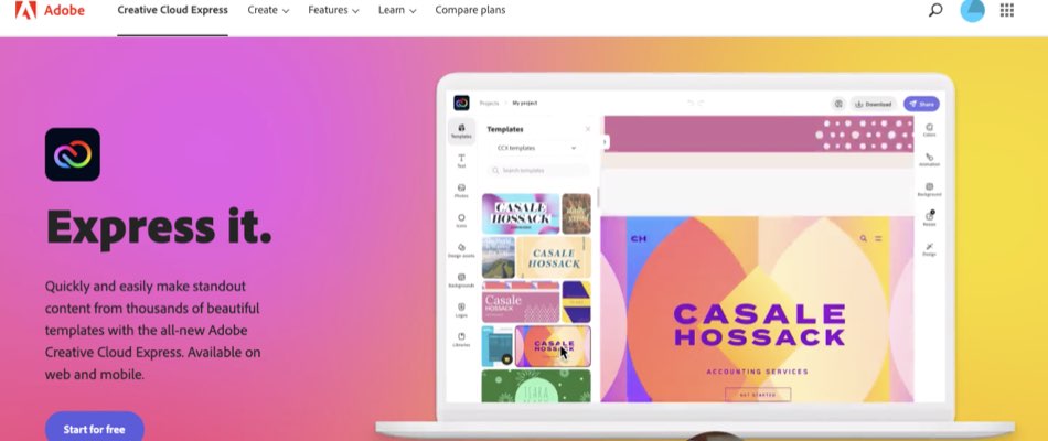Adobe Creative Cloud Express